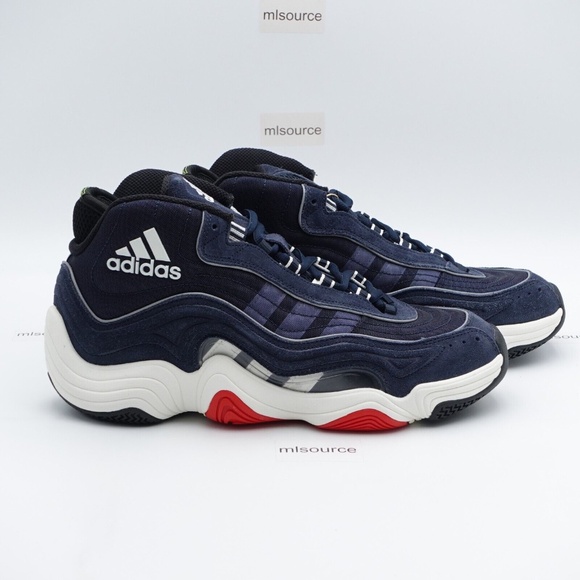 NEW adidas Crazy 98 Basketball Shoes Men\'s IF2100 Aurora Ink/Off White/Red main image 9